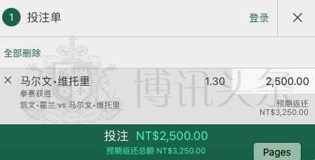 UFC博彩来了!终极格斗冠军赛的赔率大评选